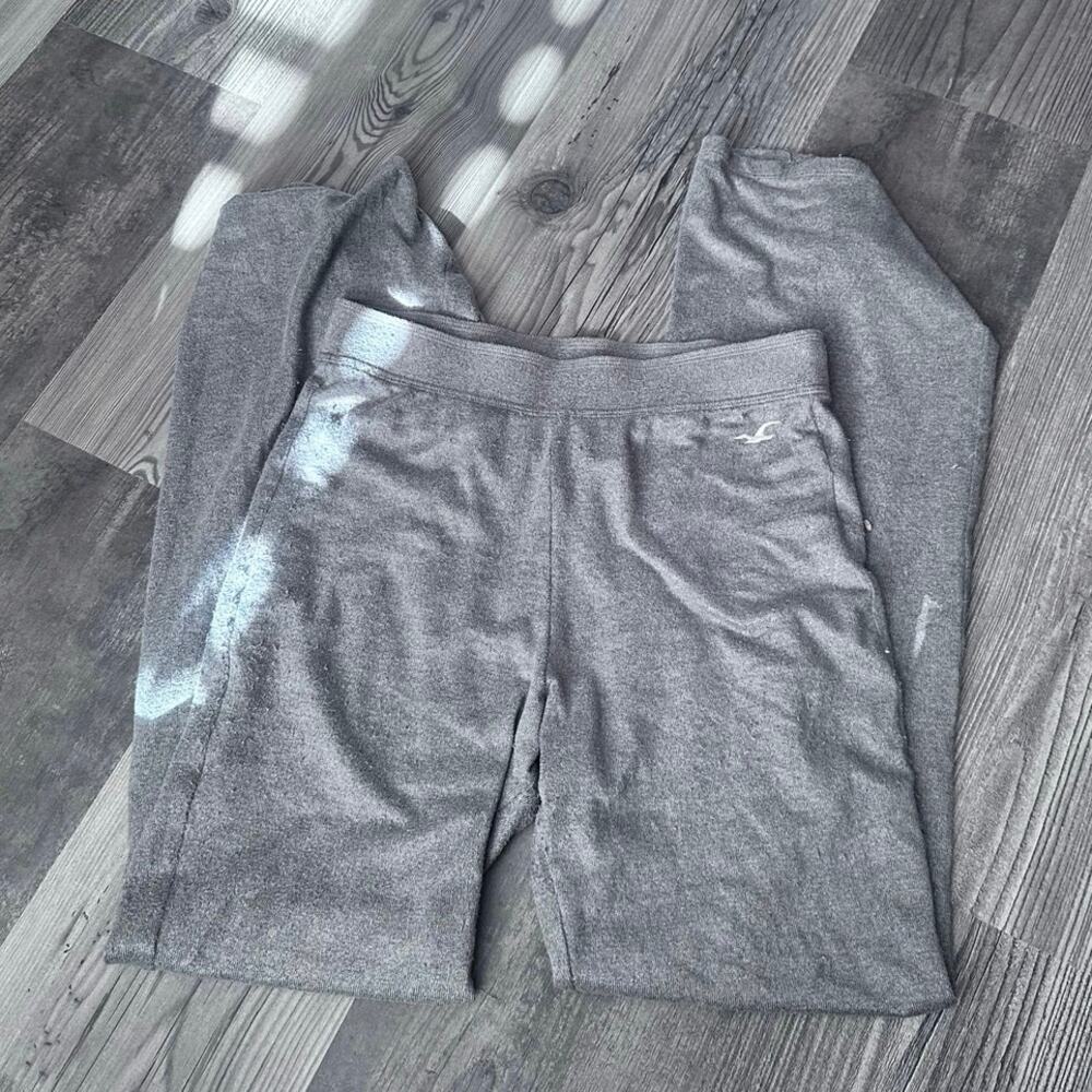 hollister gray high waisted flare leggings pants